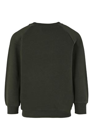 felpa in cotone verde BALMAIN PARIS KIDS | BX4P80Z3183762NE
